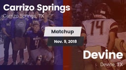 Matchup: Carrizo Springs vs. Devine  2018