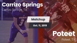 Matchup: Carrizo Springs vs. Poteet  2019