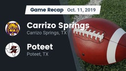 Recap: Carrizo Springs  vs. Poteet  2019