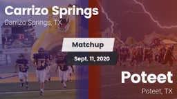 Matchup: Carrizo Springs vs. Poteet  2020