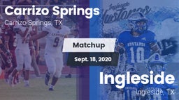 Matchup: Carrizo Springs vs. Ingleside  2020