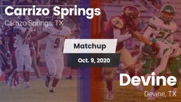 Matchup: Carrizo Springs vs. Devine  2020