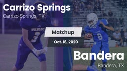 Matchup: Carrizo Springs vs. Bandera  2020