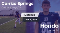Matchup: Carrizo Springs vs. Hondo  2020