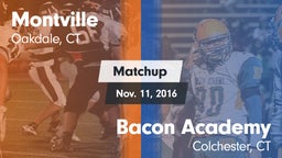 Matchup: Montville vs. Bacon Academy  2016