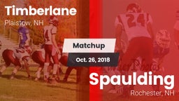 Matchup: Timberlane vs. Spaulding  2018