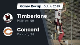 Recap: Timberlane  vs. Concord  2019