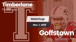 Matchup: Timberlane vs. Goffstown  2019