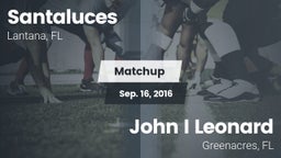 Matchup: Santaluces vs. John I Leonard  2016