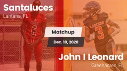 Matchup: Santaluces vs. John I Leonard  2020