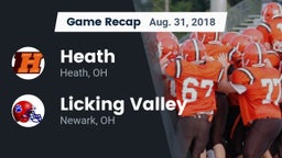 Recap: Heath  vs. Licking Valley  2018