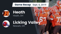 Recap: Heath  vs. Licking Valley  2019