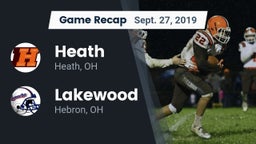 Recap: Heath  vs. Lakewood  2019