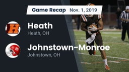 Recap: Heath  vs. Johnstown-Monroe  2019