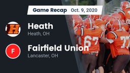Recap: Heath  vs. Fairfield Union  2020