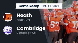 Recap: Heath  vs. Cambridge  2020