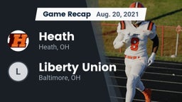 Recap: Heath  vs. Liberty Union  2021