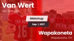 Matchup: Van Wert vs. Wapakoneta  2017