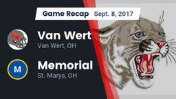 Recap: Van Wert  vs. Memorial  2017