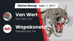 Recap: Van Wert  vs. Wapakoneta  2017