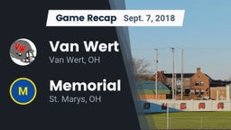 Recap: Van Wert  vs. Memorial  2018