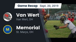 Recap: Van Wert  vs. Memorial  2019