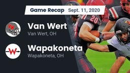 Recap: Van Wert  vs. Wapakoneta  2020