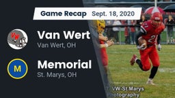 Recap: Van Wert  vs. Memorial  2020