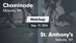 Matchup: Chaminade vs. St. Anthony's  2016