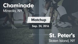 Matchup: Chaminade vs. St. Peter's  2016