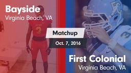 Matchup: Bayside vs. First Colonial  2016