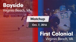 Matchup: Bayside vs. First Colonial  2016