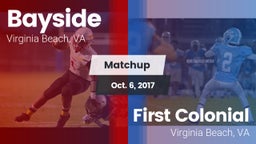 Matchup: Bayside vs. First Colonial  2017