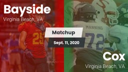 Matchup: Bayside vs. Cox  2020