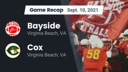 Recap: Bayside  vs. Cox  2021