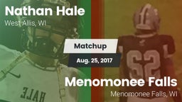 Matchup: Nathan Hale vs. Menomonee Falls  2017