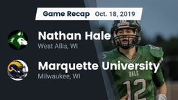 Recap: Nathan Hale  vs. Marquette University  2019