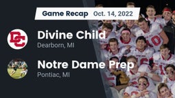 Recap: Divine Child  vs. Notre Dame Prep  2022