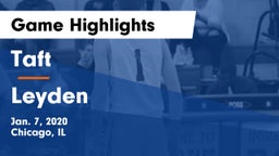 Taft  vs Leyden  Game Highlights - Jan. 7, 2020