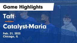 Taft  vs Catalyst-Maria Game Highlights - Feb. 21, 2023