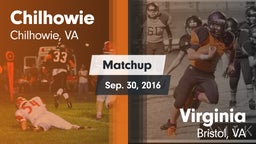 Matchup: Chilhowie vs. Virginia  2016