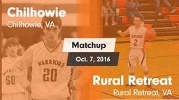 Matchup: Chilhowie vs. Rural Retreat  2016