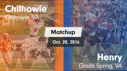 Matchup: Chilhowie vs. Henry  2016