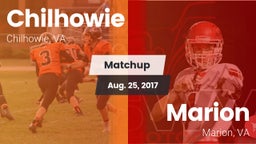 Matchup: Chilhowie vs. Marion  2017