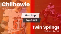 Matchup: Chilhowie vs. Twin Springs  2018