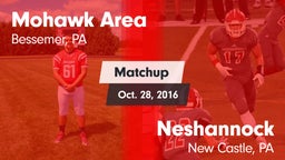 Matchup: Mohawk Area vs. Neshannock  2016
