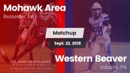 Matchup: Mohawk Area vs. Western Beaver  2018