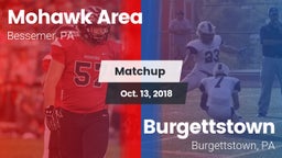 Matchup: Mohawk Area vs. Burgettstown  2018