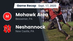 Recap: Mohawk Area  vs. Neshannock  2020