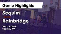 Sequim  vs Bainbridge  Game Highlights - Jan. 13, 2022